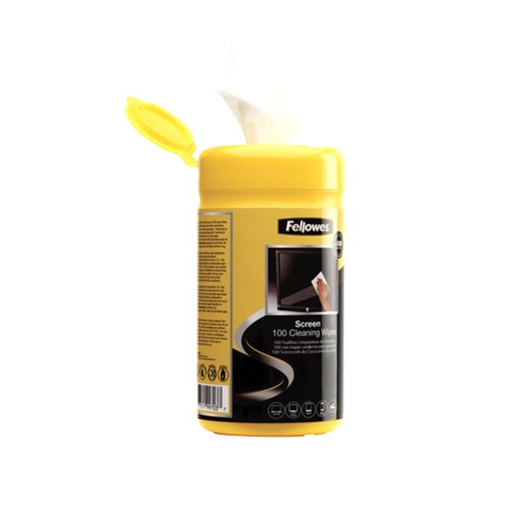 Fellowes 100 Cleaning Screen Wipes 99703