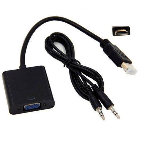 Tuff-Luv HDMI to VGA Video & Audio Converter Adapter Black A1_192