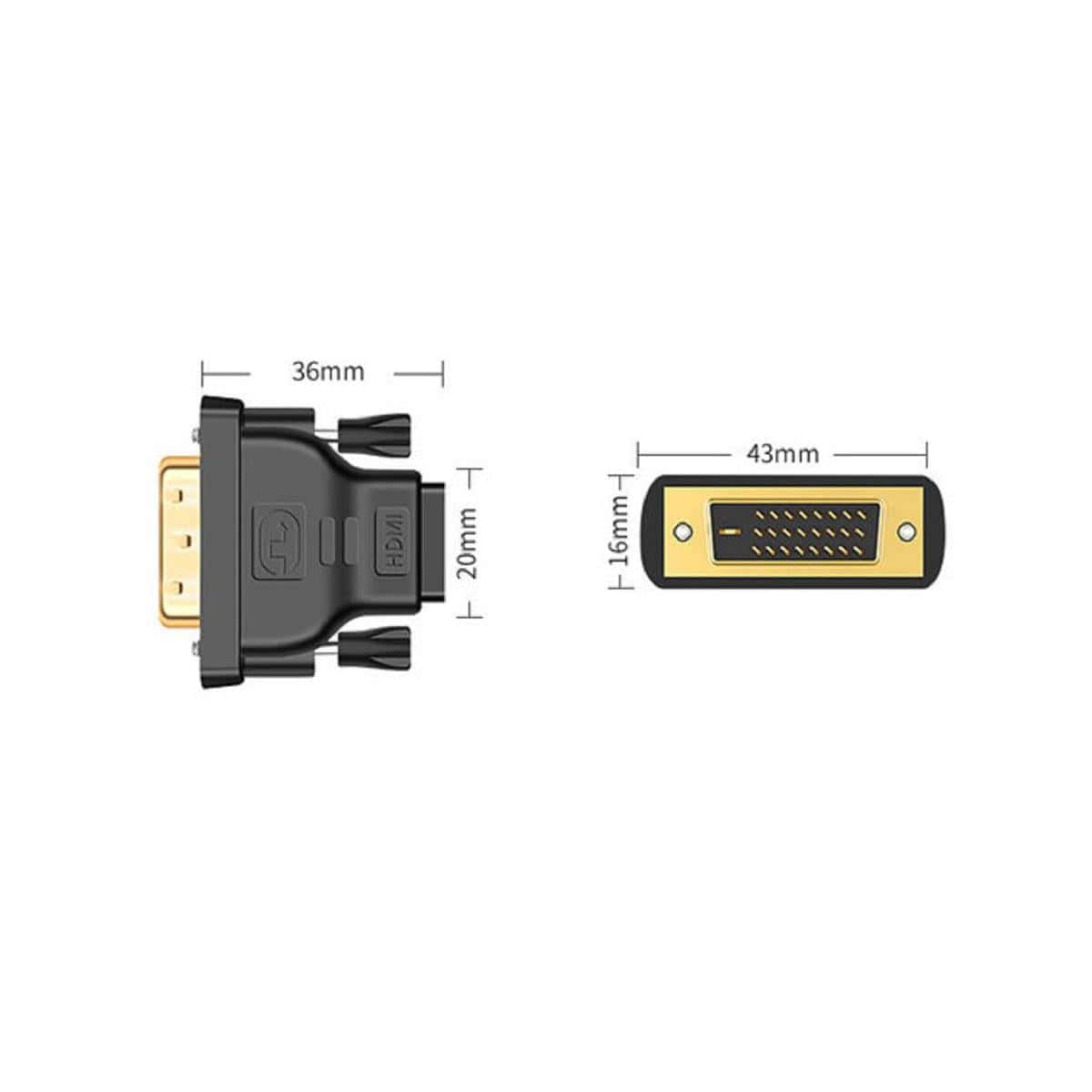 Tuff-Luv DVI Male to HDMI Female HDMI/DVI Male A1_360