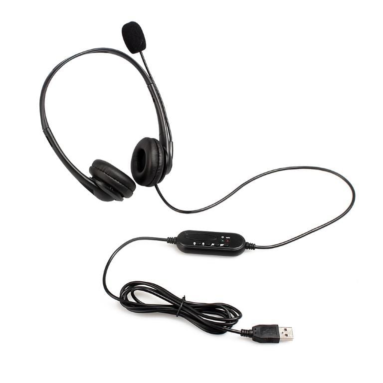 Astrum HS750 USB PC Stereo Headset with Fixed Mic A12075-B