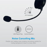 Astrum HS770 USB Headset with Noise Cancelling Mic A12077-B