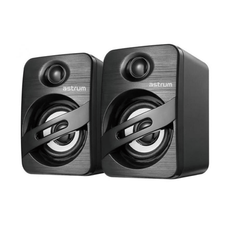 Astrum SU125 2.0 CH 2 x 3W RMS USB Multimedia Speakers A13518-B