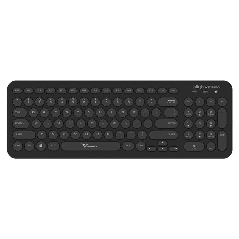 Alcatroz A2000 Jellybean Wireless Keyboard and Mouse Combo Black A2000BLK