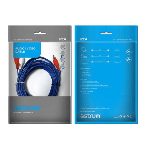 Astrum AR103 Aux 3.5mm RCA Audio Cable 3m A30723-C