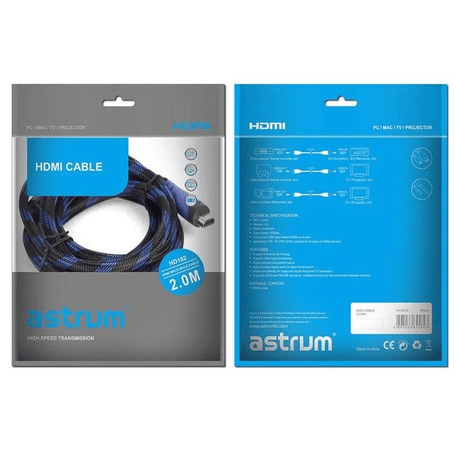 Astrum HD102 HDMI Cable 2m V2.0 A31502-B