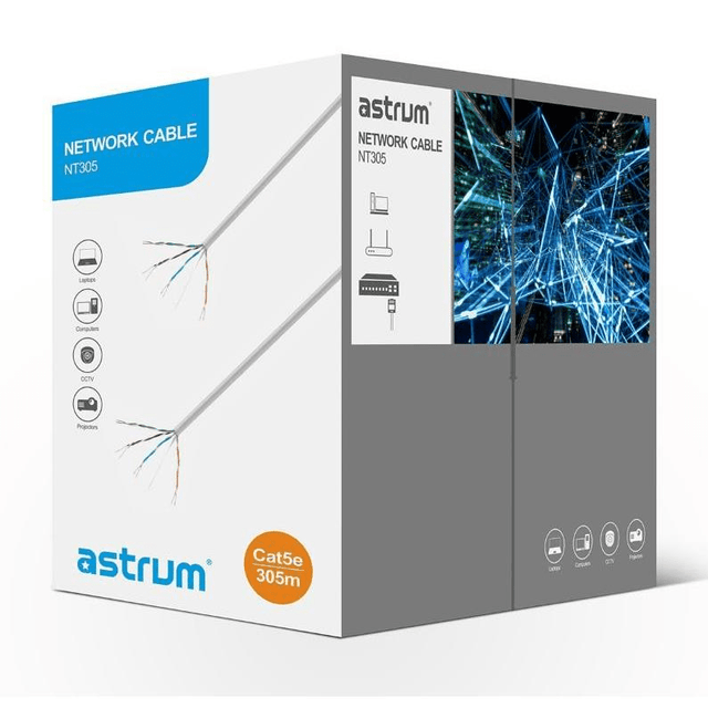 Astrum NT301 Cat5e Network cable Roll 100m A32100-A