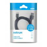 Astrum UT320 USB-C USB2.0 Charge and Sync Cable 2m A33820-B