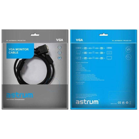 Astrum SV101 Monitor SVGA Cable 1.8m A34001-B