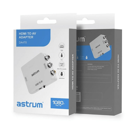 Astrum DA470 HDMI to CVBS Converter NTSC PAL A38047-Q