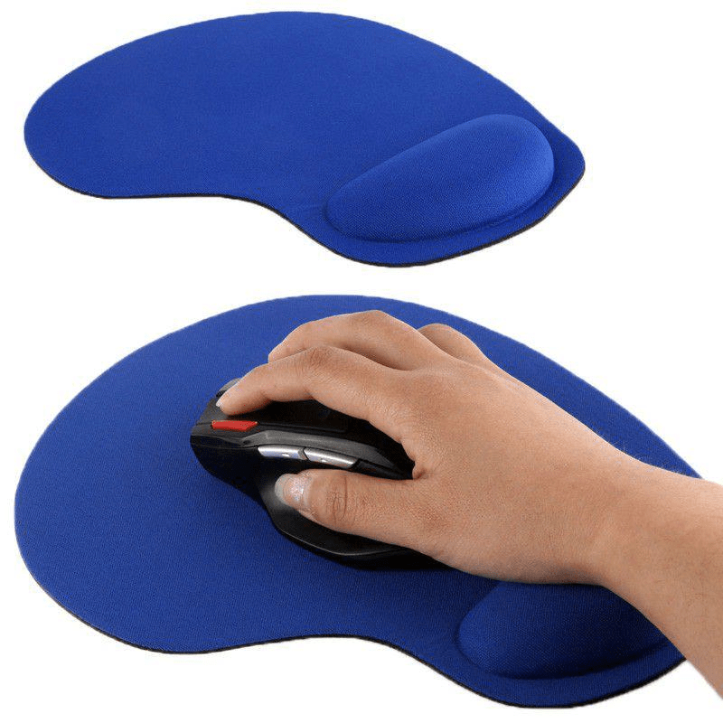 Tuff-Luv Ultra Slim Cloth Mouse Pad with Wrist Foam Pad Blue A4_69