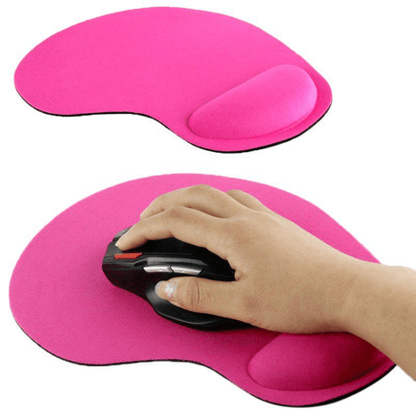 Tuff-Luv Ultra Slim Cloth Mouse Pad with Wrist Foam Pad Pink A4_70