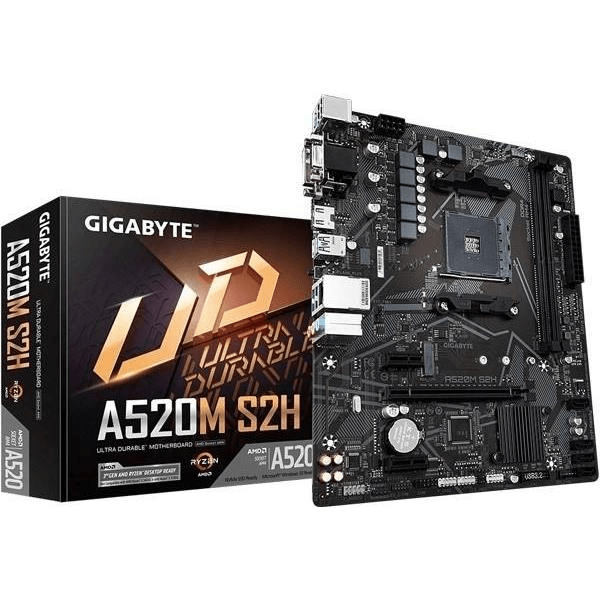 Gigabyte A520M S2H AMD Socket AM4 micro ATX Motherboard A520M S2H