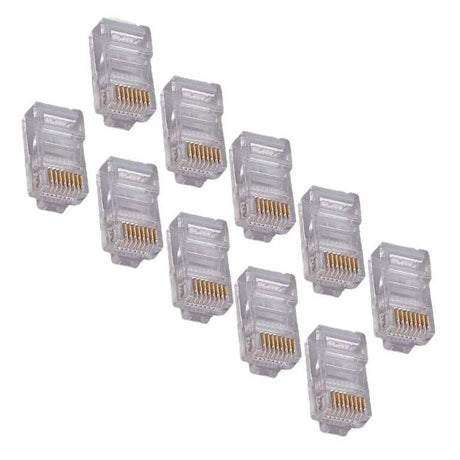 Astrum NT100 RJ45 Ethernet Crimp Connectors 100 Pieces Pack A72010-Q