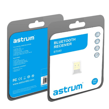 Astrum BT040 Bluetooth Receiver Dongle A85004-B