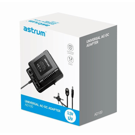 Astrum AD100 15W Universal AC-DC Adapter 1.5V-12V A92610-B