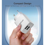 Astrum Pro Dual U24 12W 2.4A USB Wall Charger White A92624EW