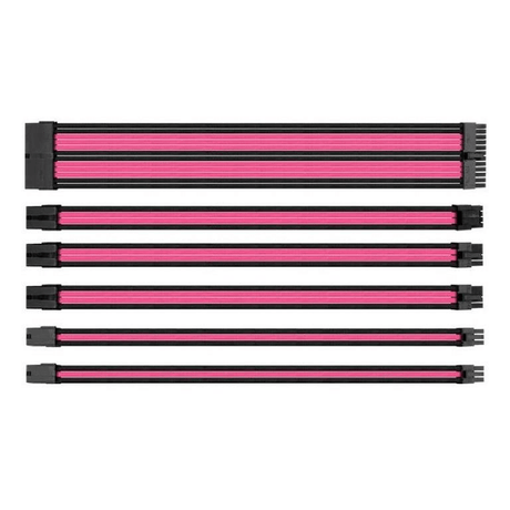 Thermaltake TtMod Sleeve Cable Extension Pink/Black 0.3m AC-046-CN1NAN-A1