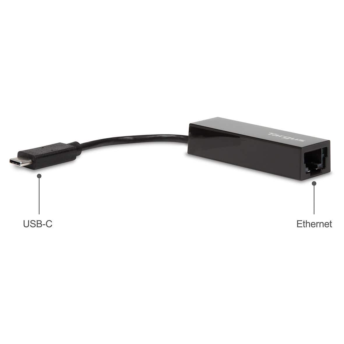 Targus USB-C to Gigabit Ethernet Adapter Black ACA930EUZ