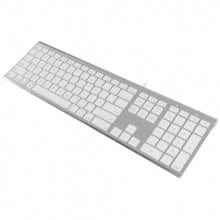 Macally Ultra Slim USB Wired Keyboard for Mac and PC - US English ACEKEYA