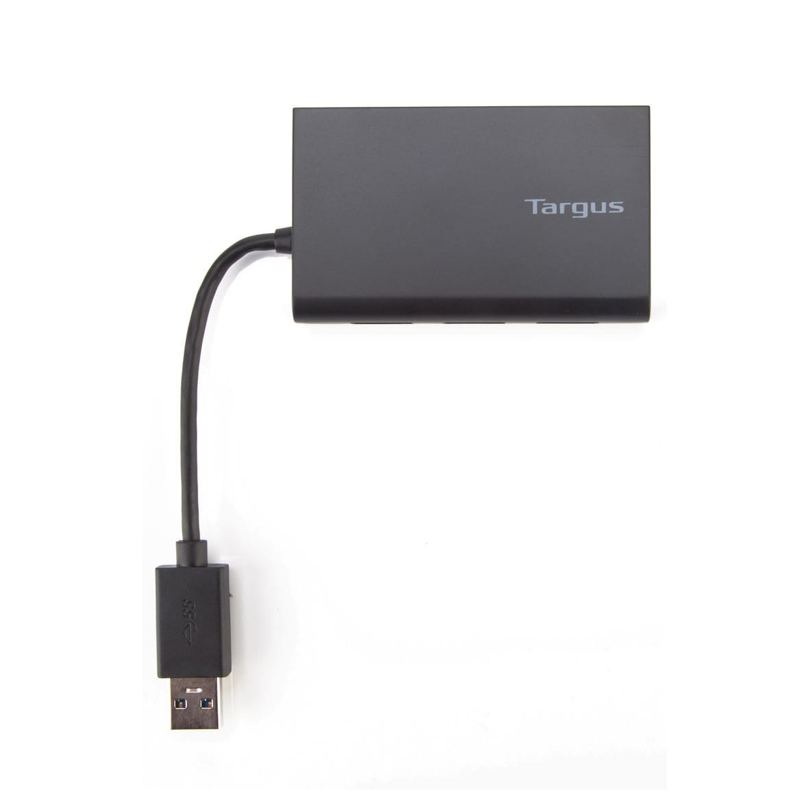 Targus USB 3.0 Hub With Gigabit Ethernet Black ACH122EUZ