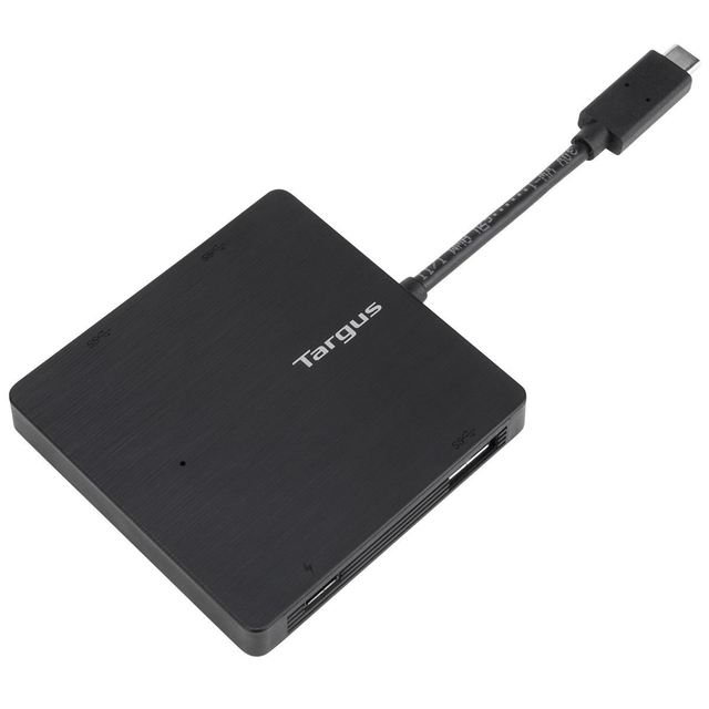 Targus USB-C Hub to 3 X USB-A and 1X USB-C Power Delivery Pass Through Black ACH924EU