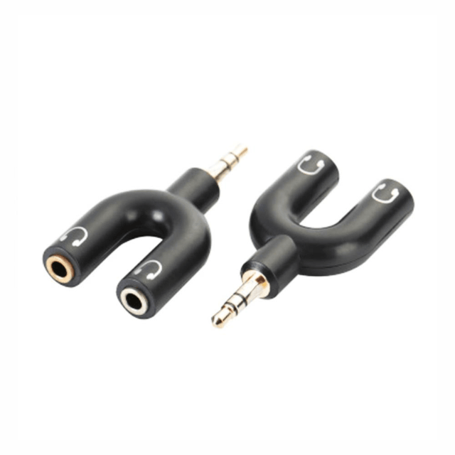 Parrot 3.5mm Male Audio Jack - 2 x 3.5mm Female Audio Jack Adaptor