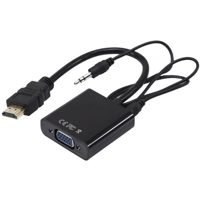 RCT HDMI to VGA Adapter - Black ADP-HDMIVGA