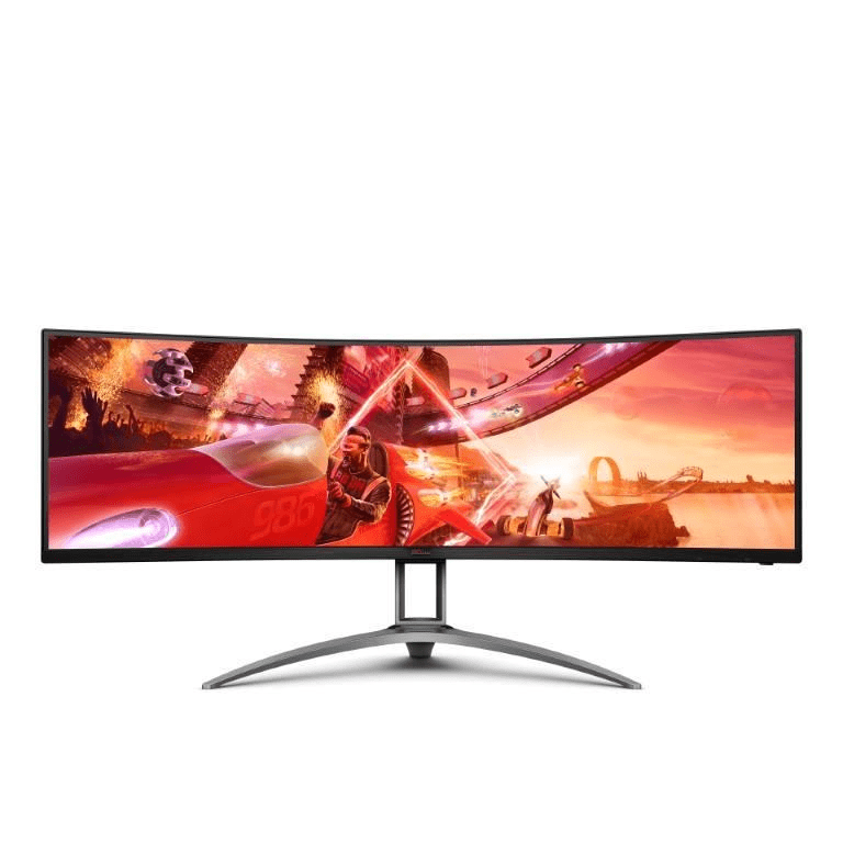 AOC AGON AG493UCX2 48.8-inch 5120 x 1440px Dual-QHD 32:9 165Hz 1ms Freesync Premium Pro WLED VA Curved Gaming Monitor