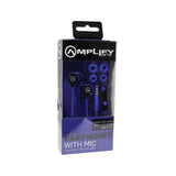 Amplify Pro Vibe Series Earphones with Mic - Black/Blue AMP1003BKRD