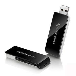 Apacer AH350 64GB USB 3.2 Gen 1 Type-A Black USB Flash Drive AP64GAH350B-1