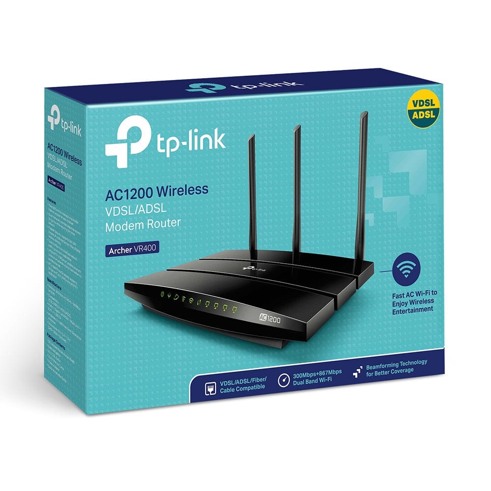 TP-Link AC1200 Wireless VDSL/ADSL Modem Router ARCHER VR400