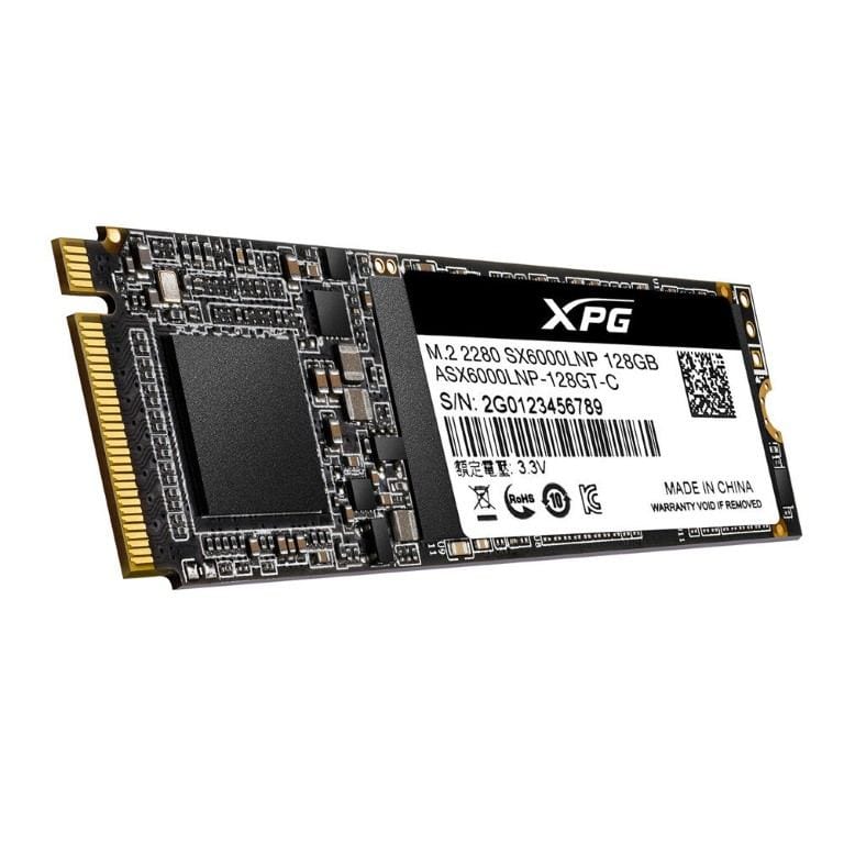 Adata XPG SX6000 PCIE 128GB NVMe M.2 Internal SSD ASX6000LNP-128GT-C