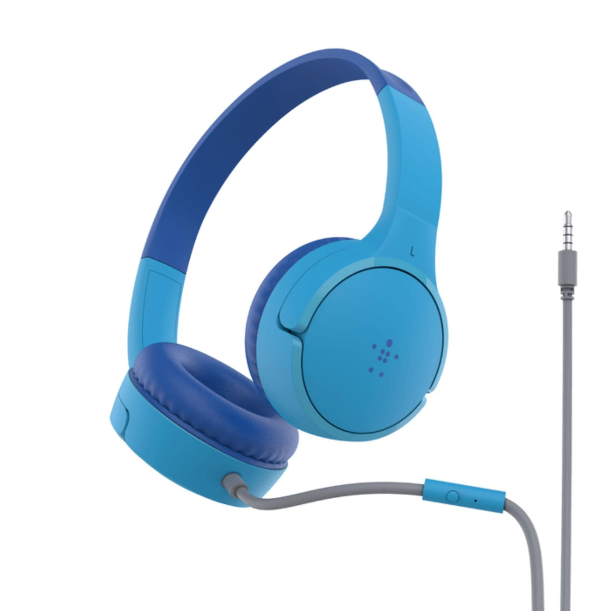 Belkin SoundForm Mini Wired On Ear Headphones for Kids - Blue AUD004BTBL