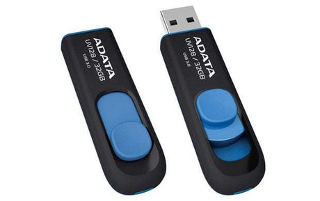 ADATA DashDrive UV128 128GB USB 3.2 Gen 1 Type-A Black and Blue USB Flash Drive AUV128-128G-RBE