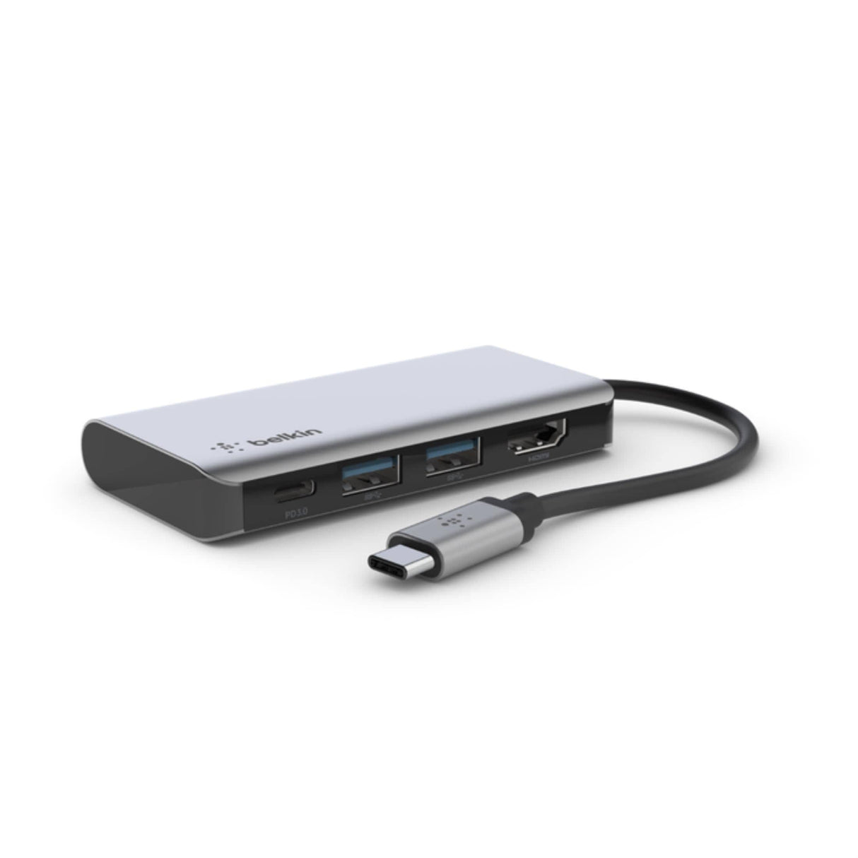 Belkin USB-C 4-in-1 Multiport Adapter Silver AVC006BTSGY