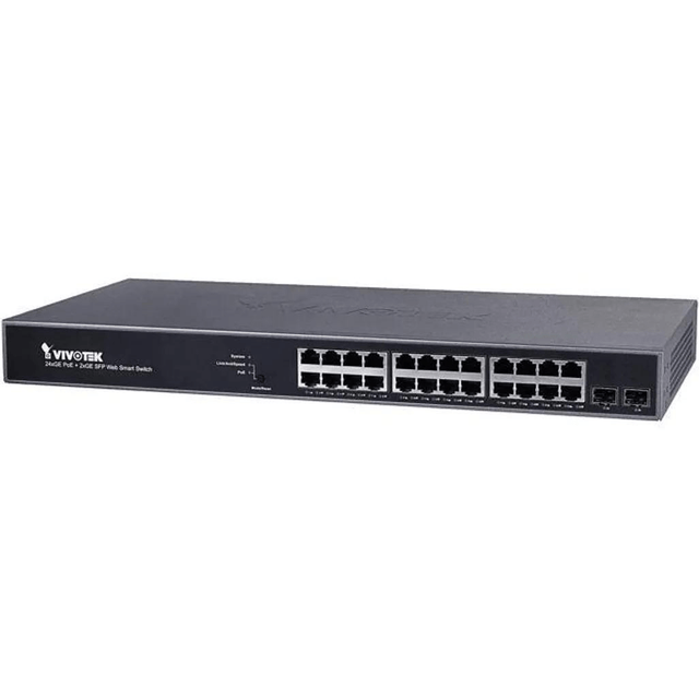 Vivotek 24xGE PoE + 2xGE SFP Web Smart Managed Switch AW-GEV-284C-370