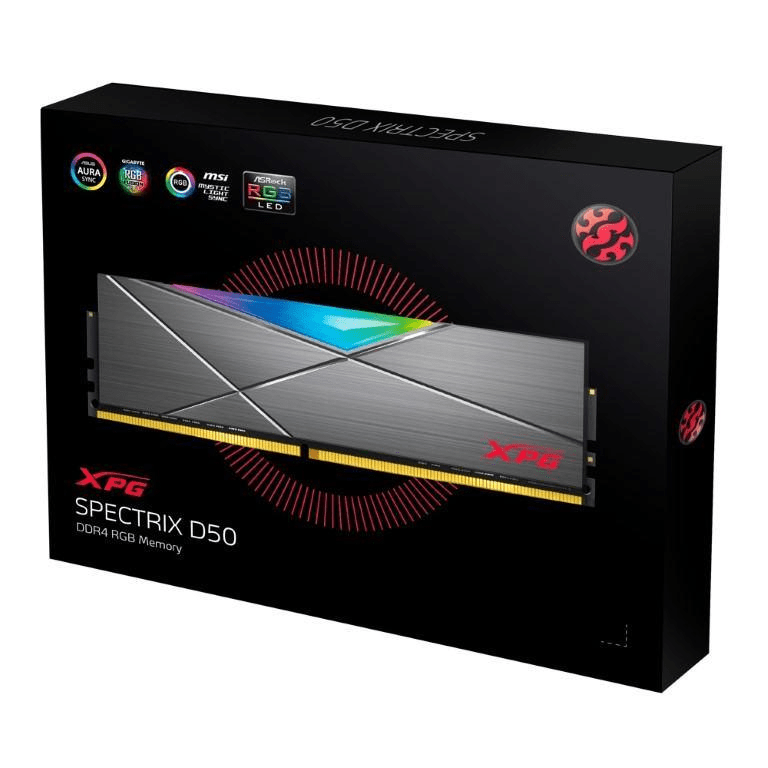 ADATA XPG Spectrix D50 RGB 16GB DDR4 3600Mhz DIMM Memory Module AX4U360016G18I-ST50