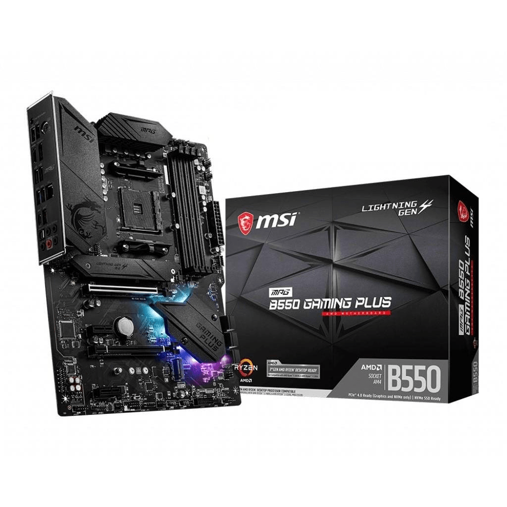 MSI MPG B550 Gaming Plus AMD B550 Socket AM4 ATX Motherboard B550 GAMING PLUS