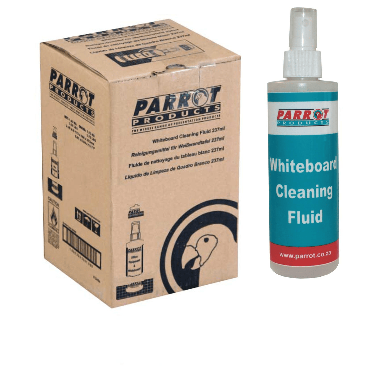 Parrot Cleaning Fluid Whiteboard 237ml 6-pack BA0201Z