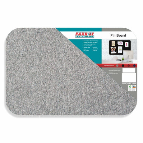 Parrot Adhesive Pin Board (No Frame - 600*450mm - Grey)