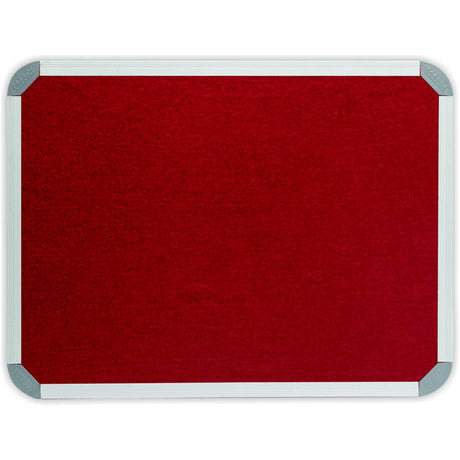 Parrot Info Board Aluminium Frame 600x450mm Burgandy BD0720U