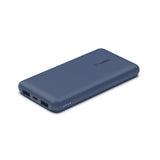 Belkin BoostCharge 10000mAh 3-Port Power Bank with USB-A to USB-C Cable Blue BPB011BTBL