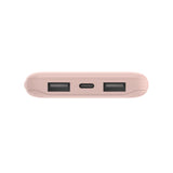 Belkin BoostCharge 10000mAh 3-Port Power Bank with USB-A to USB-C Cable Rose Gold BPB011BTRG