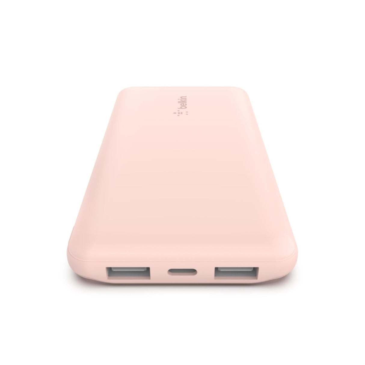 Belkin BoostCharge 10000mAh 3-Port Power Bank with USB-A to USB-C Cable Rose Gold BPB011BTRG