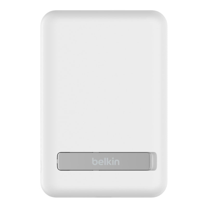 Belkin BoostCharge 5000mAh Magnetic Wireless Power Bank with Stand Whi