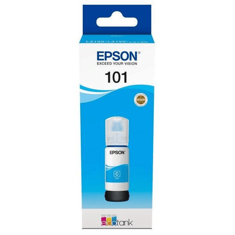 Epson 101 EcoTank Bottle Cyan Printer Ink Cartridge Original C13T03V24A Single-pack