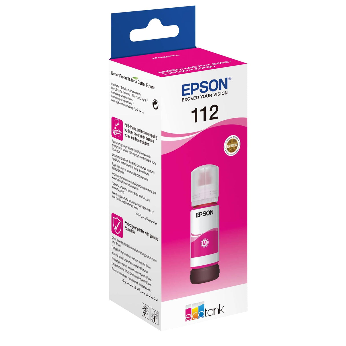 Epson 112 EcoTank Magenta Ink Bottle Original C13T06C34A Single-pack