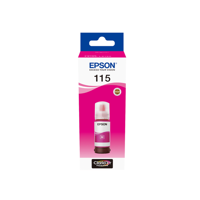 Epson 115 Ink Bottle Magenta EcoTank Original 70ml Single-pack C13T07D34A