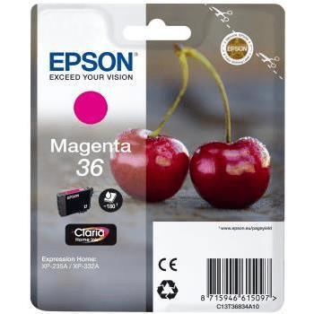 Epson 36 Magenta Printer Ink Cartridge Original C13T36834A10 Single-pack