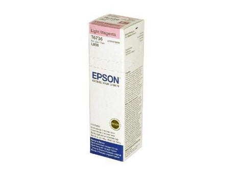 Epson T6736 Bottle 70-ml Light Magenta Standard Yield Printer Ink Cartridge Original C13T67364A Single-pack